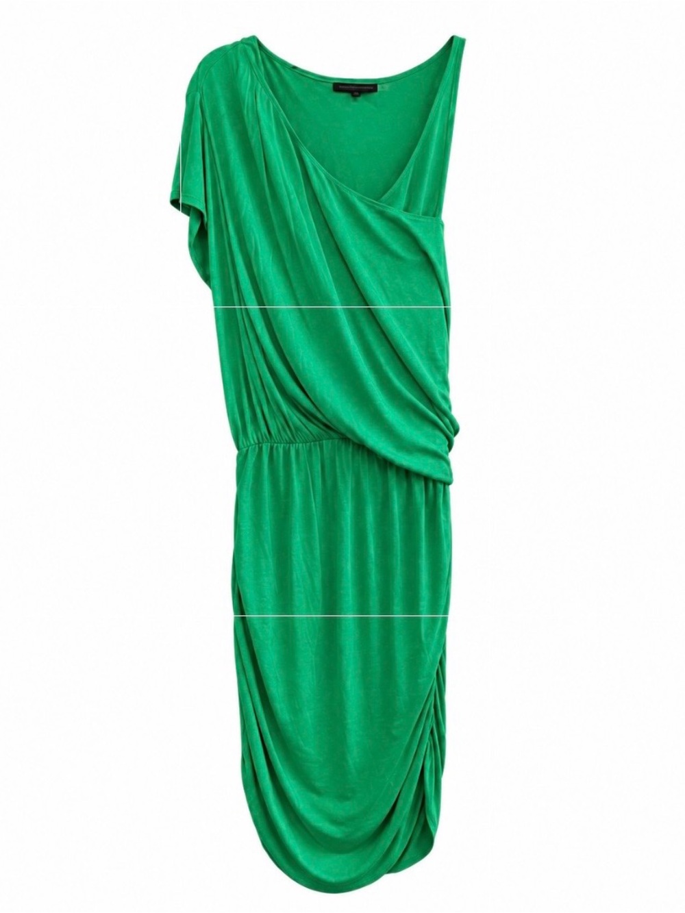 ALICE + OLIVIA Ruched Summer Dress - Vibrant Green - Sz M